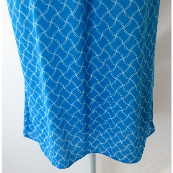 Banana Republic Women's Blue Cap Sleeve Open Back Lightweight Shirt Size 8 - Picture 3 of 10